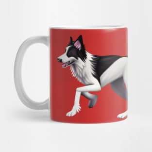 Border Collie Cartoon Mug